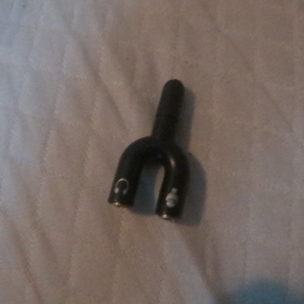 3.5mm Stereo Splitter Audio to Mic & Headset Plug Adapter For Cell Phone